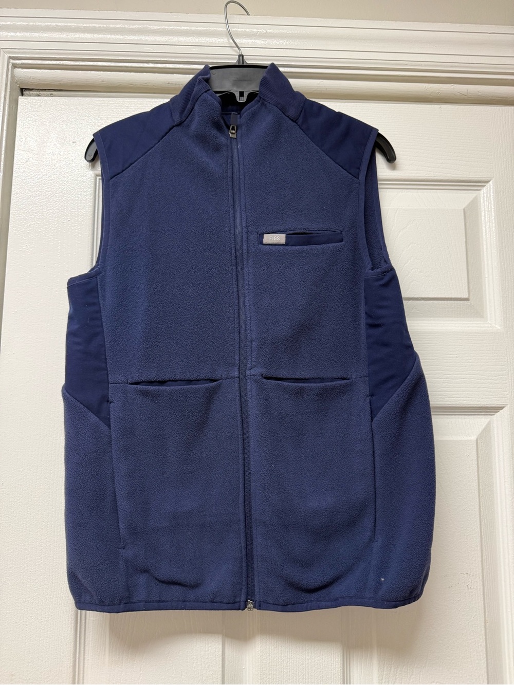 FIGS Navy Fleece Vest